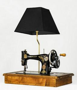 Greg Drzymalski Design vintage sewing machine lamp